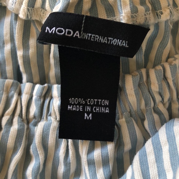 Moda strapless cotton dress - Picture 4 of 9